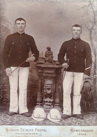 Cornelius McCarthy with his brother Denis in India in late 1890s.