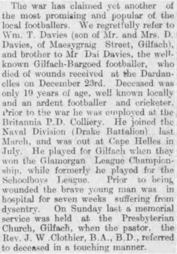 Monmouth Guardian  2 February 1916